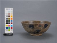 青花紅彩花卉紋碗藏品圖，第1張