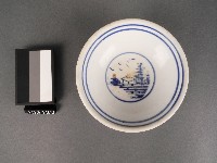 青花團圓風景紋碗藏品圖，第1張