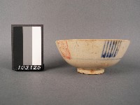 紅藍彩線紋碗藏品圖，第1張