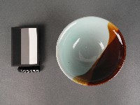 赤藍彩花卉紋碗藏品圖，第2張