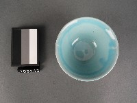 藍彩蓮花紋碗藏品圖，第2張