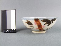 彩繪竹葉紋碗藏品圖，第1張