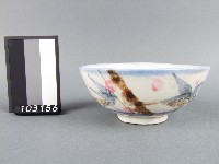 紅藍彩竹葉紋碗藏品圖，第1張