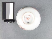 紅綠彩花卉竹葉紋碗藏品圖，第3張