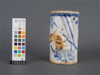 彩繪竹枝花鳥圖箸籠藏品圖，第2張