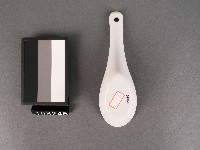 紅黑彩楓葉紋湯匙藏品圖，第3張