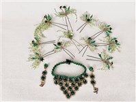 綠珠花頭飾藏品圖，第1張