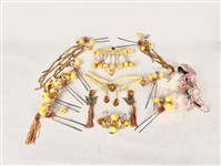 淡黃珠花頭飾藏品圖，第1張