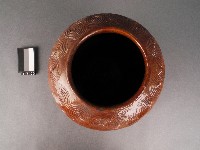 赤釉螺旋紋甕藏品圖，第2張