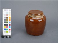 赤釉四耳罐藏品圖，第2張