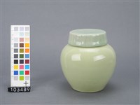 綠釉花卉紋甕藏品圖，第2張