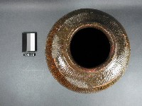 褐釉線紋甕藏品圖，第2張