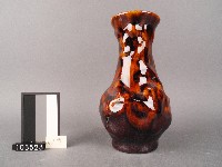褐釉花瓶藏品圖，第1張