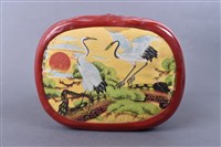 賽璐璐金紅雙色枕頭藏品圖，第5張