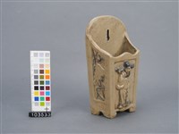 黃釉人物紋箸籠藏品圖，第4張