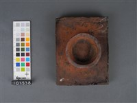 褐釉磚胎龜印模藏品圖，第2張