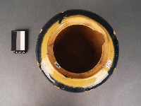 黃藍釉火爐藏品圖，第2張