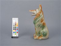 黃綠釉磁狗藏品圖，第2張