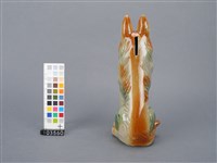 黃綠釉磁狗藏品圖，第3張