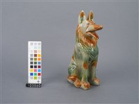 黃綠釉磁狗藏品圖，第5張