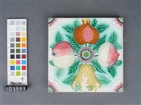 彩繪果實紋磁磚藏品圖，第1張
