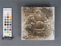 彩繪果籃紋磁磚藏品圖，第2張