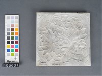 彩繪花卉紋磁磚藏品圖，第2張