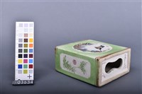 彩繪花蝶鳥紋枕藏品圖，第3張