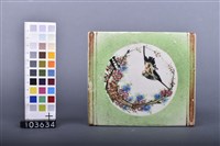 彩繪花蝶鳥紋枕藏品圖，第4張