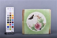 彩繪花蝶鳥紋枕藏品圖，第6張