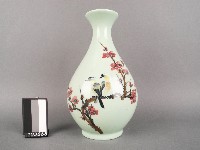 綠釉彩繪花鳥紋瓶藏品圖，第1張