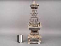 錫製壽字燭台藏品圖，第1張