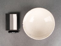 藍綠彩線紋碗藏品圖，第2張