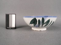 綠彩葉紋碗藏品圖，第1張