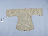 墨綠提花大襟衫藏品圖，第2張
