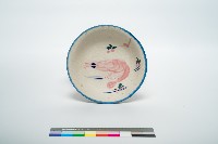 鶯歌手繪胭脂紅蝦紋碗公藏品圖，第1張