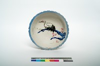 鶯歌手繪鶴紋碗公藏品圖，第1張