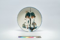 鶯歌手繪椰子山水盤藏品圖，第1張