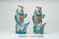 鶯歌魚形花瓶一對藏品圖，第1張