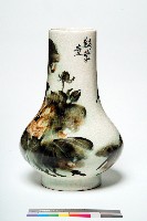 龍門手繪荷花鳥紋瓶藏品圖，第1張