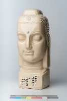金門陶瓷佛陀頭像藏品圖，第1張