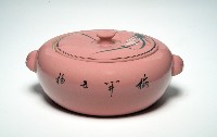 胭脂紅手繪梅蘭汽鍋藏品圖，第2張