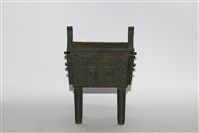 仿商饕餮紋方鼎藏品圖，第1張