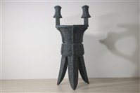 仿商饕餮紋斝藏品圖，第1張