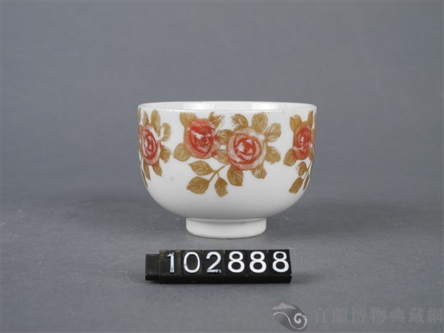 彩繪花卉紋杯藏品圖，第7張