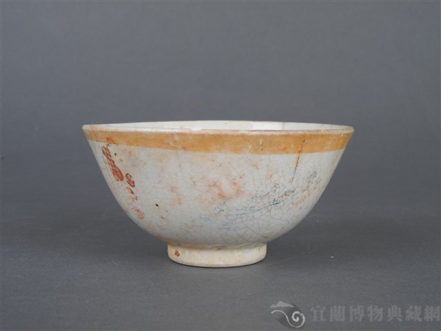 紅釉印花壽字碗藏品圖，第7張