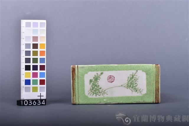 彩繪花蝶鳥紋枕藏品圖，第7張
