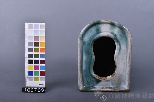 綠釉斑點紋枕頭藏品圖，第3張