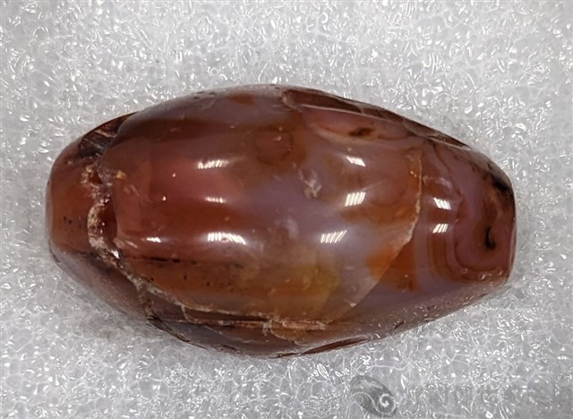 大梭形瑪瑙珠藏品圖，第3張