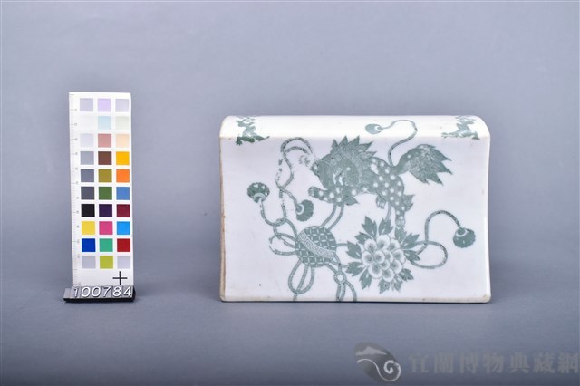 印花獅紋瓷枕藏品圖，第3張
